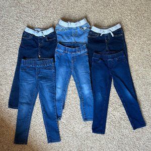 Gap, Cat & Jack, Jumping Beans Girls Skinny Jeans & Jeggings Size 5 (Lot of 6)